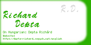 richard depta business card